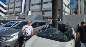 פגיעה ברכב צילום: דוברות מד"א  חדשות