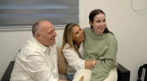 אגם ברגר והוריה צילום: דובר צה"ל חדשות