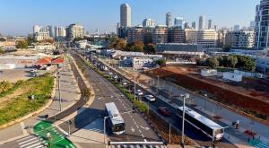 נתיבי התחבורה הציבורית שנפתחו בדרום תל אביב צילום: לביא תצלומי אוויר, באדיבות נתיבי איילון תחבורה