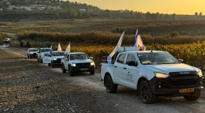 סיירת הניקיון בדרך לקריית שמונה צילום: דוברות | חדשות
