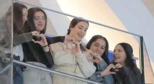  חמש התצפיתניות ששוחררו בבילינסון צילום: אייל רדושיצקי חדשות