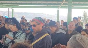 אביגדור גביש הלוויה של רחל כהן, היום צילום: הוד בראל, גלי צה"ל חדשות