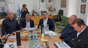 השרים אלקין ווסרלאוף במועצה אזורית מטה אשר צילום: ללא חדשות