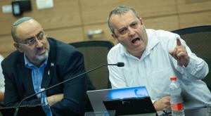 חבר הכנסת גלעד קריב זעם בוועדה צילום: Yonatan Sindel,Flash90 חדשות