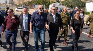 ישראל כ"ץ, שר הביטחון בביקור בבקעה צילום: אריאל חרמוני, משרד הביטחון. חדשות