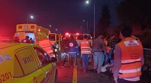 מזירת התאונה צילום: דוברות איחוד הצלה חדשות
