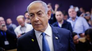 ראש הממשלה בבית המשפט היום צילום: Chaim Goldberg,Flash90 חדשות