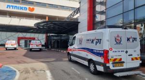 רכב זק"א בכניסה לבית החולים צילום: דוברות זק"א חדשות