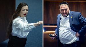 שר הפנים משה ארבל, חברת הכנסת טלי גוטליב צילום: Yonatan Sindel,Flash90 חדשות