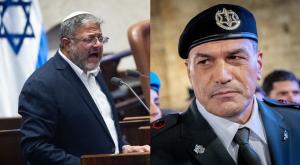 בן גביר נגד זמיר צילום: פלאש90 וקנבה חדשות