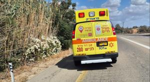 זירת התאונה צילום: מד"א חדשות