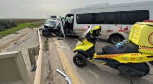 זירת התאונה צילום: תיעוד מבצעי מד"א  מבזקים