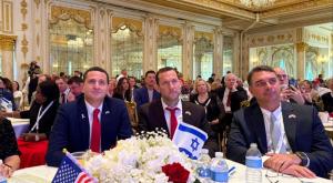 יוסי דגן ואוהד טל במאר-א-לאגו צילום: מועצה אזורית שומרון חדשות