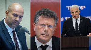לפיד נגד אוחנה צילום: פלאש 90, קנבה פוליטי