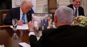 נתניהו בחדר הסגלגל עם טראמפ צילום: אבי אוחיון, לע״מ חדשות