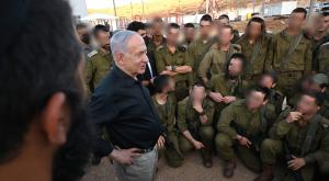 נתניהו בחטיבת החשמונאים צילום: חיים צח/ לע"מ חדשות
