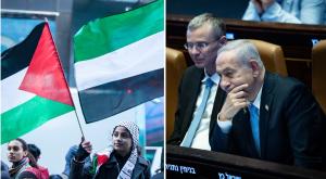 נתניהו מנסה לבלום את המפולת המדינית צילום: פלאש 90 וקאנבה  מדיני