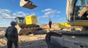 סימון הקו הצהוב צילום: דובר  צה"ל  ביטחון