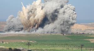 פיצוץ בעזה צילום: GERSHBERG Yuri,Shutterstock חדשות