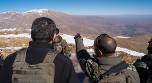 שר הביטון בחרמון צילום: אריאל חרמוני, משרד הביטחון. ביטחון