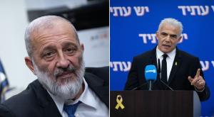 אריה דרעי ויאיר לפיד צילום: פלאש 90 חדשות
