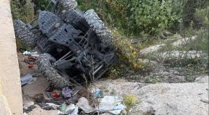 הטרקטורון שהתהפך, צילום: תיעוד מבצעי מד"א חדשות
