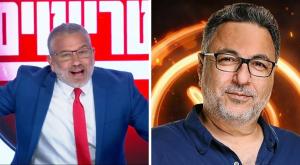 הקרב בין חיים כהן לינון מגל צילום: רונן אקרמן, קשת 12, ערוץ 14, צילום מסך טלוויזיה