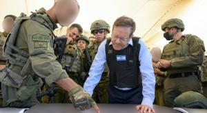 הרצוג בעזה, צילום: מעיין טואף/לע״מ חדשות