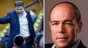 השר סמוטריץ' והמנכ"ל הפורש, אילן רום צילום: ברוך גרינברג, פלאש 90 חדשות