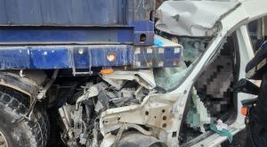 זירת התאונה הקשה בכביש 35 צילום: דוברות צוות הצלה מבזקים