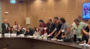מהומה בוועדת הכנסת, צילום: דורון בלוך חדשות
