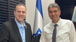 מיקי זוהר לצד שי חג'ג', מצטרף לליכוד העולמי צילום: דוברות חדשות