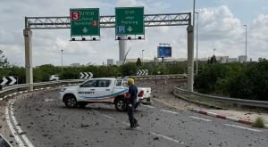 נתב"ג לאחר הנפילה צילום: כבאות והצלה ארצי חדשות