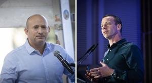 עמית סגל ונפתלי בנט צילום: חיים גולדברג ולייב אברמס, פלאש 90 חדשות