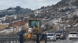 פינוי השלג צילום: חברת נתיבי ישראל חדשות