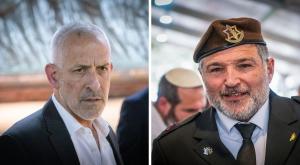 רונן בר, שוחח עם דוד זיני צילום: דובר צה"ל, פלאש 90 חדשות