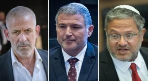 בן גביר, זיני ורונן בר צילום: פלאש90 וקנבה חדשות