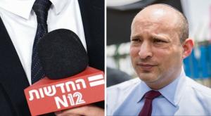 בנט וחדשות 12 צילום: פלאש90 וקאנבה חדשות