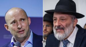 דרעי ובנט צילום: פלאש90 וקנבה חדשות