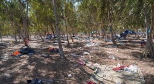 ההרס אחרי הטבח במסיבת טבע נובה ברעים צילום: Yaniv Nadav/Flash90 &ensp;&ensp;&ensp;&ensp; חדשות