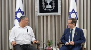 הנשיא הרצוג וראש השב"כ דוד זיני צילום: אבי חיון חדשות
