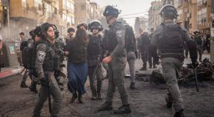 הפגנת החרדים בבני ברק צילום: Oren Ziv,Flash90 חדשות
