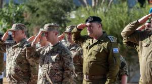 הרמטכ"ל אייל זמיר ויושב ראש המטות המשולבים של צבא ארצות הברית דן קיין צילום: דובר צה"ל חדשות