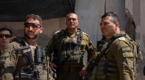 הרמטכ"ל עם אלוף פיקוד הדרום ומפקד אוגדת עזה צילום: דובר צה"ל חדשות