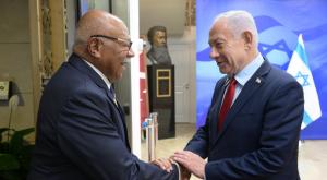 נתניהו וראש ממשלת פיג'י צילום: עמוס בן גרשום / לע"מ חדשות