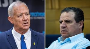 עודה וגנץ צילום: פלאש90 וקנבה חדשות