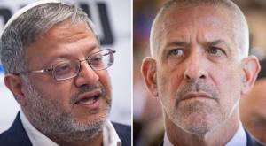 רונן בר ובן גביר צילום: פלאש 90, קנבה חדשות