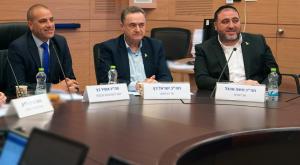 השרים בוועדה צילום: אריאל חרמוני, משרד הביטחון  פוליטי
