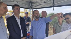 סיור באתר שיוקם צילום: דוברות מועצת בנימין  פוליטי