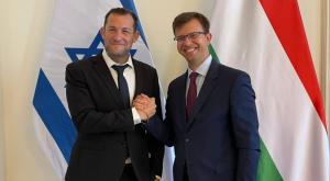 דגן עם השר ההונגרי צילום: מועצה איזורית שומרון חדשות